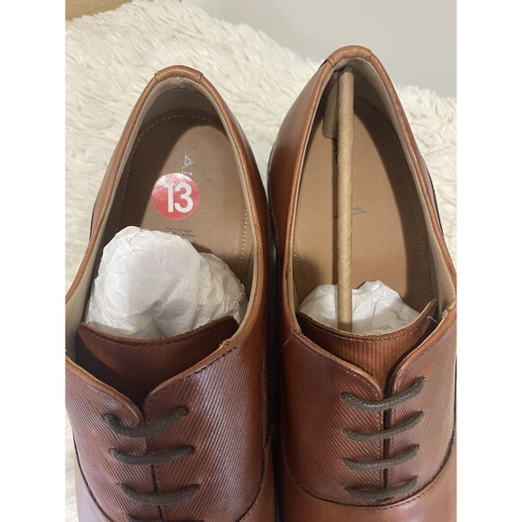 NIB ALDO Morio Men\'s Dapper Oxford Shoes Brown Size 13 Laces Closed Round Toe